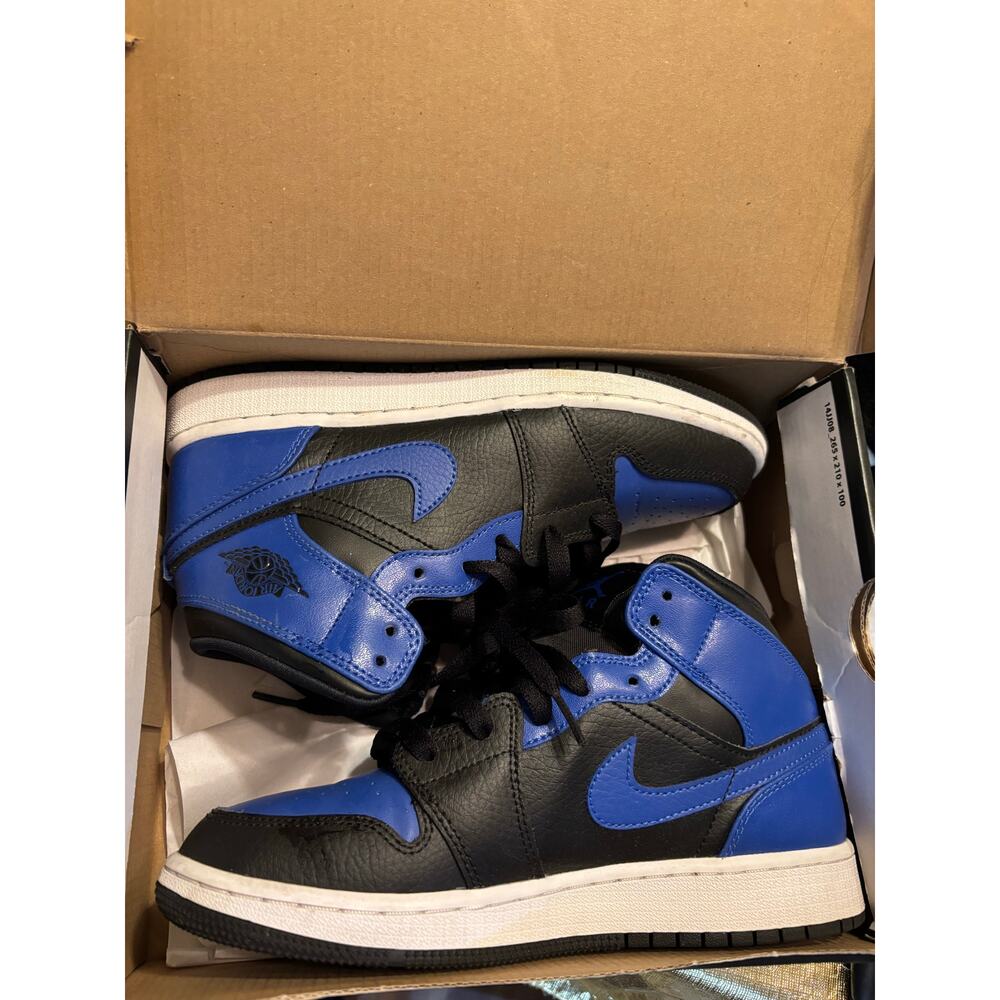 Air Jordan royal blue black high top Nike 4.5 youth streetwear sneakers Nike